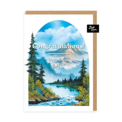 Picture of Congratulations - river mountain Greeting Card