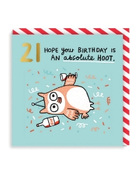 Picture of 21 Absolute Hoot Birthday Card