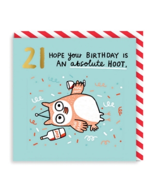 Picture of 21 Absolute Hoot Birthday Card