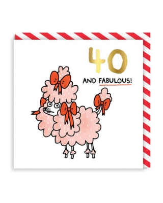 Picture of 40 and Fabulous Birthday Card