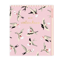 Picture of Be My Valentine Pink Bird Valentine's Day Card