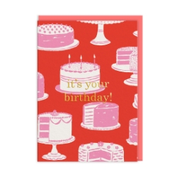 Picture of Cake Stands Happy Birthday Card