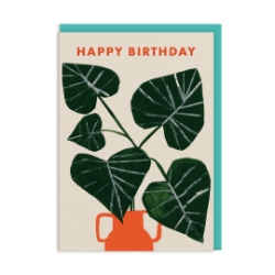 Picture of Monsterra Vase Birthday Card