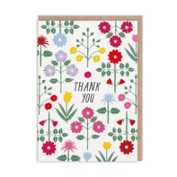 Picture of Floral Pattern Thank You Card