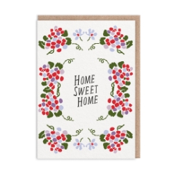 Picture of Floral Home Sweet Home New Home Card