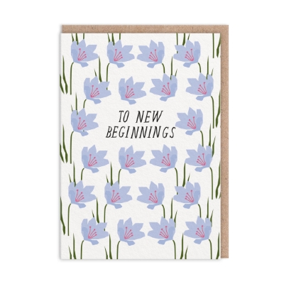 Picture of To New Beginnings Greeting Card