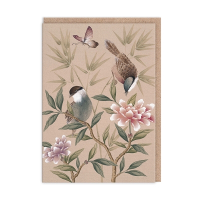 Picture of Bamboo And Birds Greeting Card