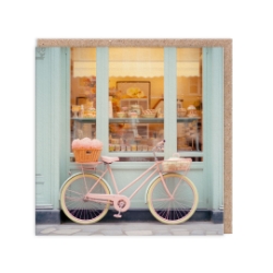 Picture of Bicycle in Paris Greeting Card