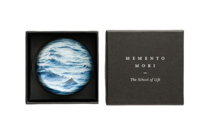 Picture of Sea print  - Large 80mm Memento Mori Paperweight