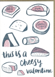 Picture of Cheesy Valentine Greeting Card (A6)