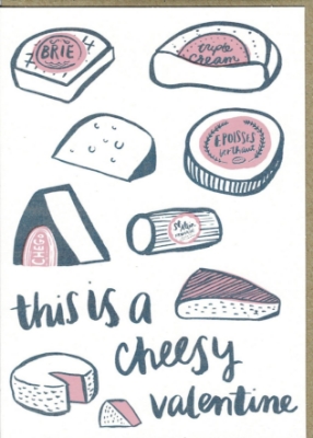 Picture of Cheesy Valentine Greeting Card (A6)