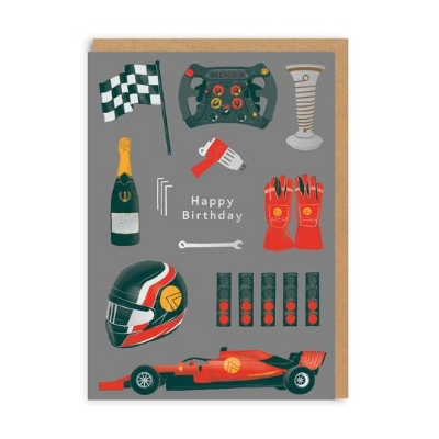 Picture of Happy Birthday F1 Greeting Card