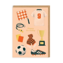 Picture of Happy Birthday Football Greeting Card