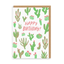 Picture of Cacti Happy Birthday Greeting Card