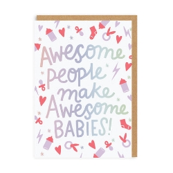 Picture of Awesome Babies Greeting Card (A6)