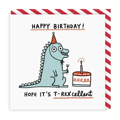 Picture of T-Rexcellent Birthday Greeting Card