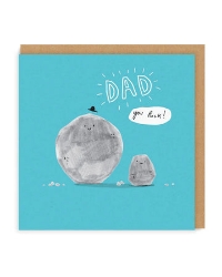 Picture of Dad Rocks Square Greeting Card