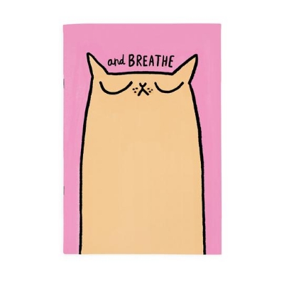 Picture of Breathe Cat A4ish Notebook