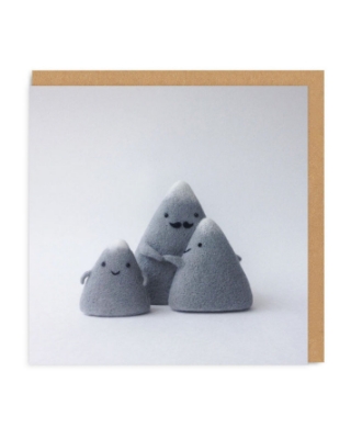 Picture of Mountain Family Square Greeting Card