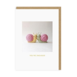 Picture of Engaged Snails Greeting Card