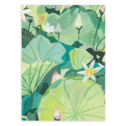 Picture of Water Lilies Linen Daily Planner