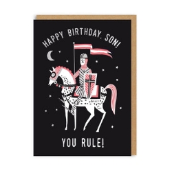 Picture of Happy Birthday Son. You Rule! Greeting Card