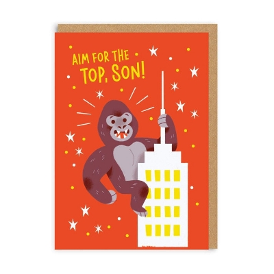 Picture of Aim For The Top Son Greeting Card