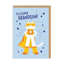 Picture of Super Grandson Greeting Card