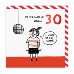 Picture of 30 In The Club Greeting Card