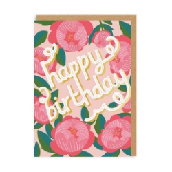 Picture of Happy Birthday Floral Greeting Card