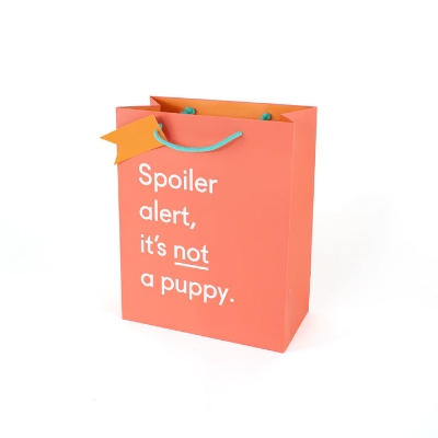 Picture of Spoiler Alert Puppy Large Giftbag