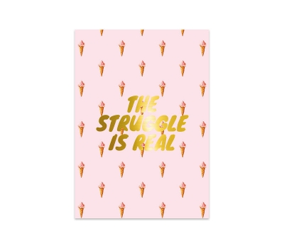 Picture of Studio Stationery Kaart Struggle Gold,