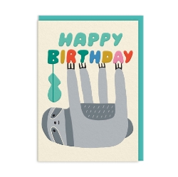 Picture of Sloth Happy Birthday Card