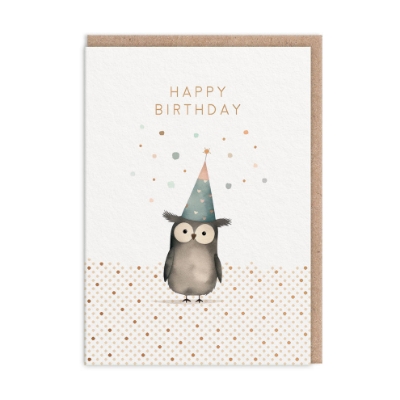 Picture of Owl Birthday Card