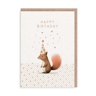 Picture of Squirrel Birthday Card