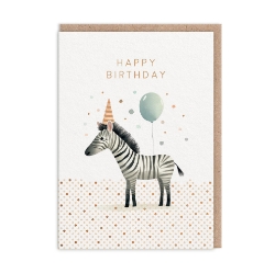 Picture of Zebra Birthday Card