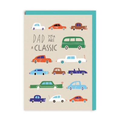 Picture of Dad Classic Car Greeting Card