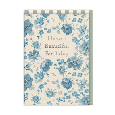 Picture of Cath Kidston Blue Anenome Beautiful Birthday Card