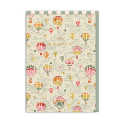 Picture of Cath Kidston Hot Air Balloons New Beginnings Greeting Card