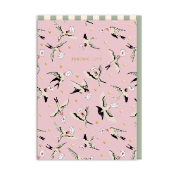 Picture of Cath Kidston Swallows Sending Love Greeting Card