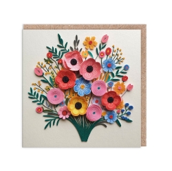 Picture of Paper Flowers Greeting Card