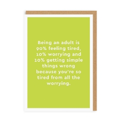 Picture of Being An Adult Greeting Card