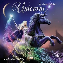 Picture of Unicorns by Anne Stokes Wall Calendar 2025 (Art Calendar)