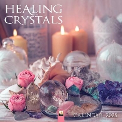 Picture of Healing Crystals Wall Calendar 2025 (Art Calendar)