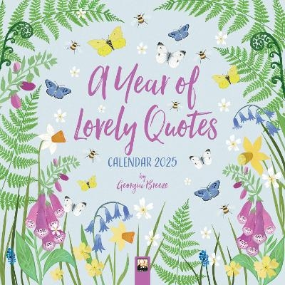 Picture of A Year of Lovely Quotes Wall Calendar 2025 (Art Calendar)