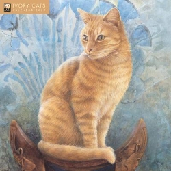 Picture of Ivory Cats by Lesley Anne Ivory Wall Calendar 2025 (Art Calendar)