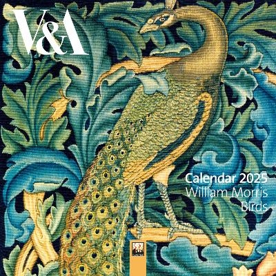 Picture of V&A: William Morris Birds Mini Wall Calendar 2025 (Art Calendar)