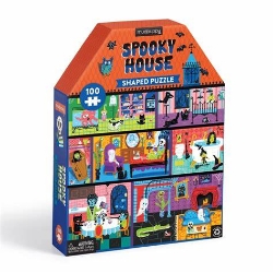 Picture of Spooky House 100 piece House-Shaped Puzzle