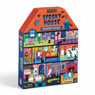 Picture of Spooky House 100 piece House-Shaped Puzzle