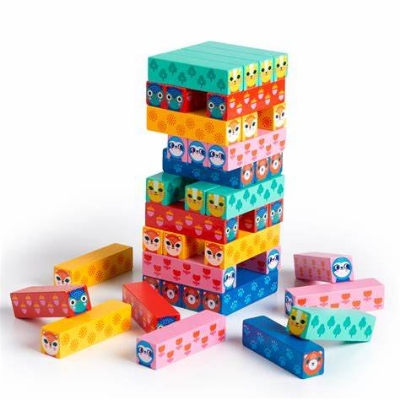 Picture of Wild Wobble! Wooden Tumbling Tower